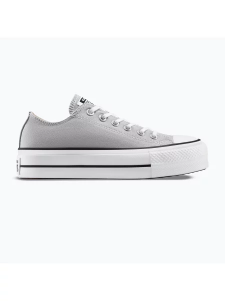 Tenisky Converse Chuck Taylor All Star na platforme sivá