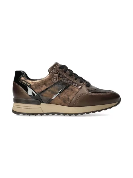 Sneakersy Mephisto skórzane brązowe