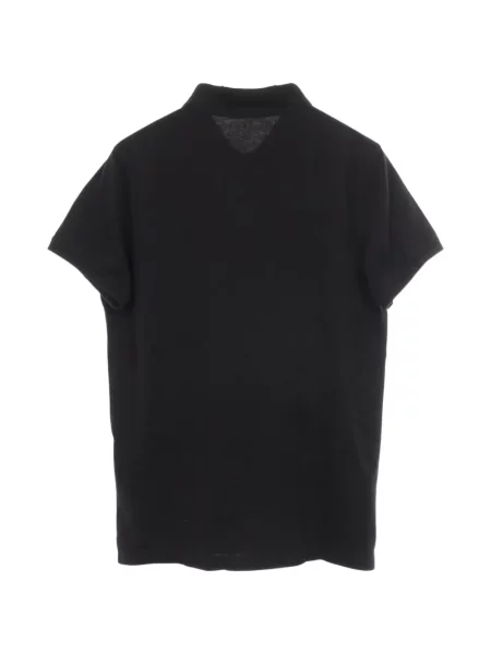 Tricou polo Moncler cu autograf negru