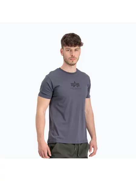 Tričko Alpha Industries s autogramem černé