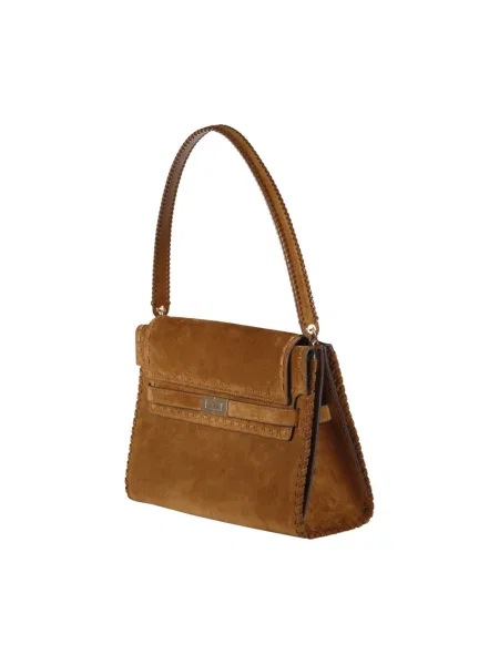 Torebka Tory Burch zamszowa brązowa
