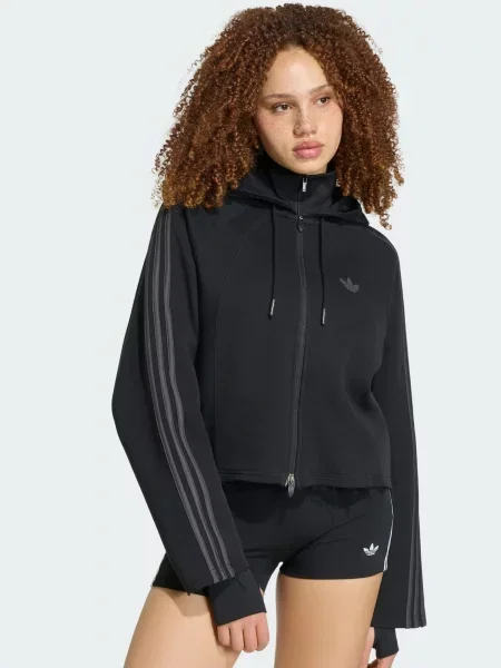 ADIDAS ORIGINALS Tepláková bunda SST antracitová čierna