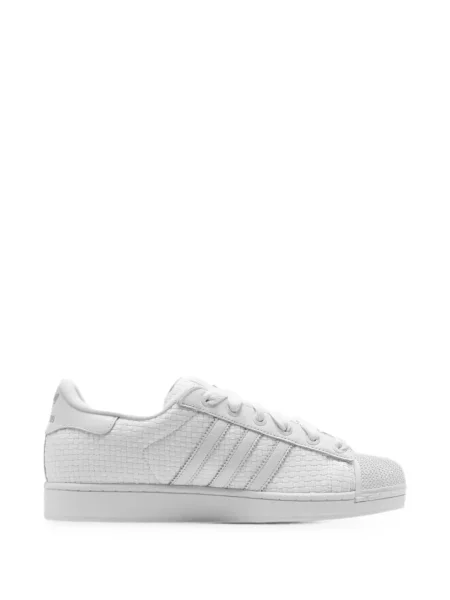 Lung pantaloni scurți Adidas din piele cu buline maro