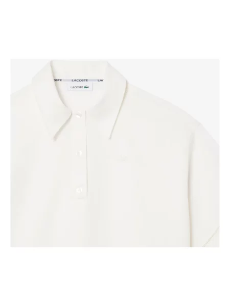 Lacoste polo z lyocellem biała