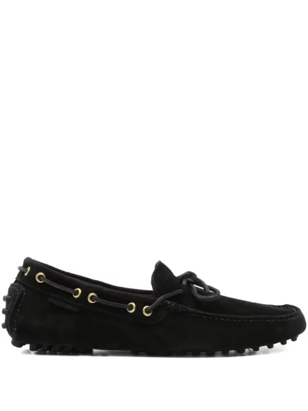 Pantofi loafer Tom Ford din piele de căprioară negru