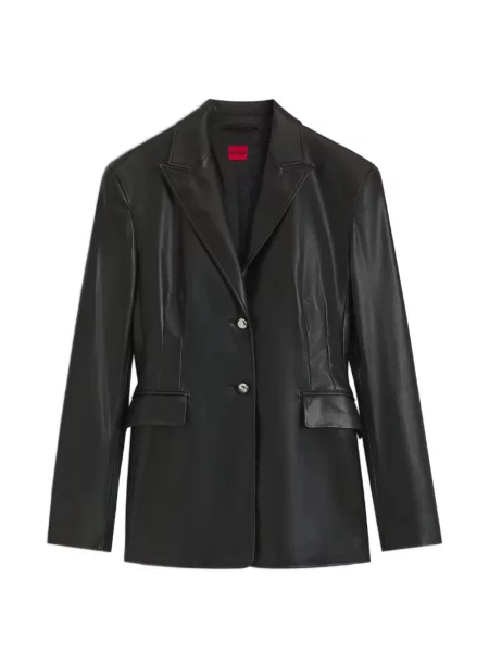 Sacou Hugo din piele negru