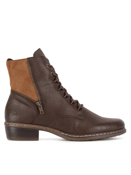 Kotníková obuv Rieker hnědá