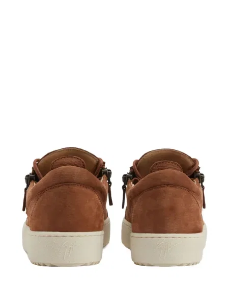 Кожени маратонки Giuseppe Zanotti Frankie кафяво