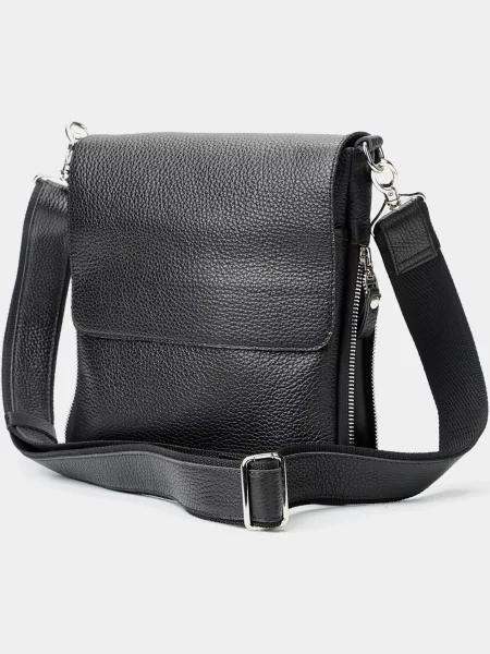 Кожаная сумка Shvigel черная