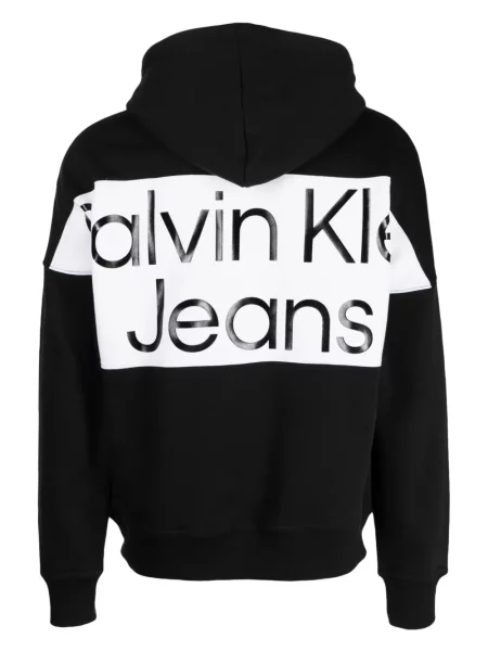Hoodie Calvin Klein με σχέδιο μαύρο