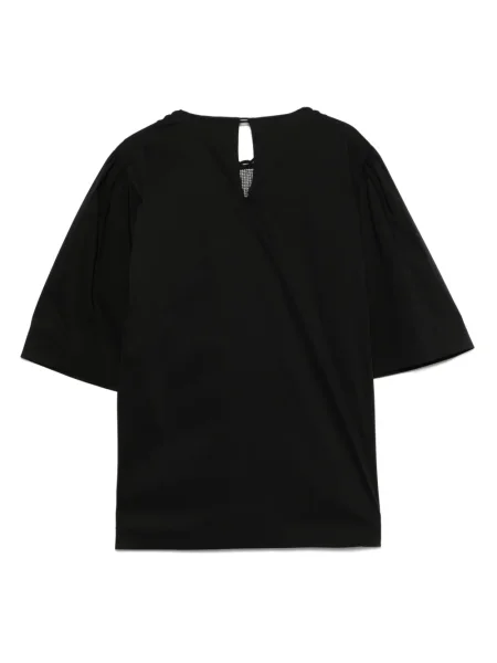 Top Vivetta cu broderie negru