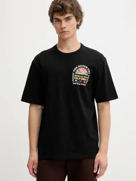 Тениска Von Dutch с десен черно