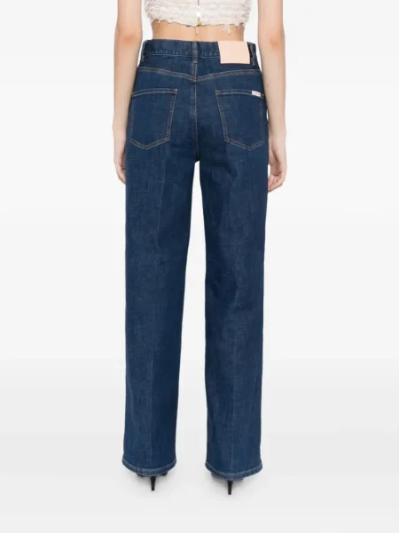 Blugi drepți Self-portrait albastru