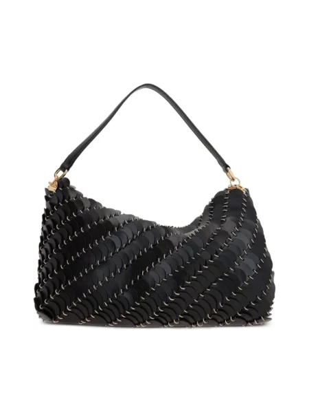 Kopertówka Rabanne skórzana czarna