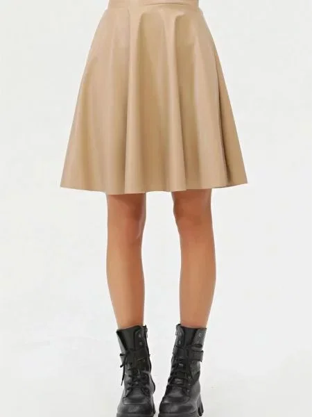 Spódnica skórzana Dewberry dzwony