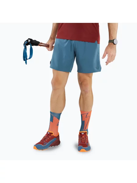 Мъжки къси панталони за бягане DYNAFIT Alpine Pro mallard blue синьо