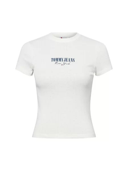 Tommy Jeans Koszulka Kobiety jednolity S biały