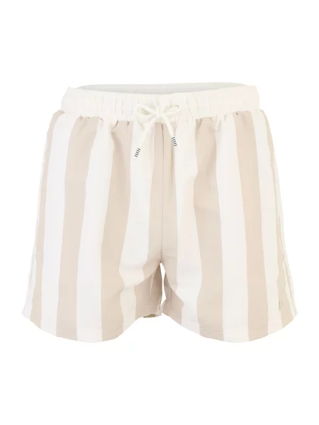 ELLESSE Kratke kopalne hlače Staziona pesek / off-bela bela