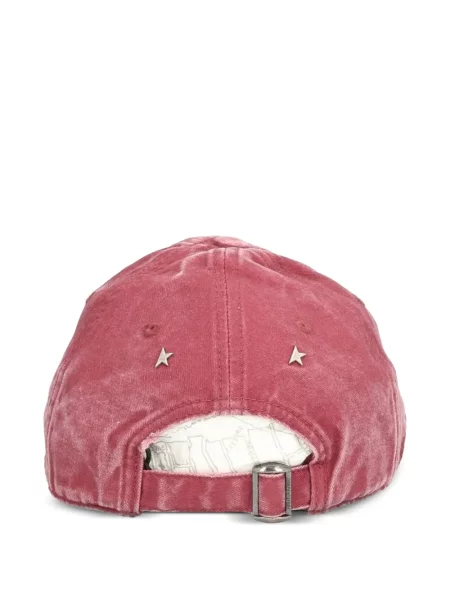 Șapcă Golden Goose cu broderie roz