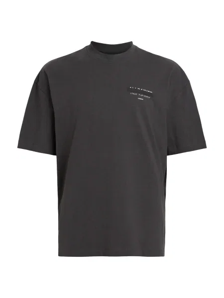 AllSaints Tricou REDACT negru alb
