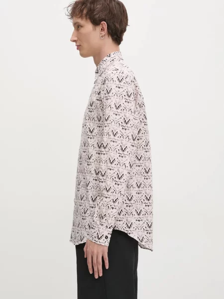 Paul Smith koszula regular z kołnierzykiem klasycznym beżowy
