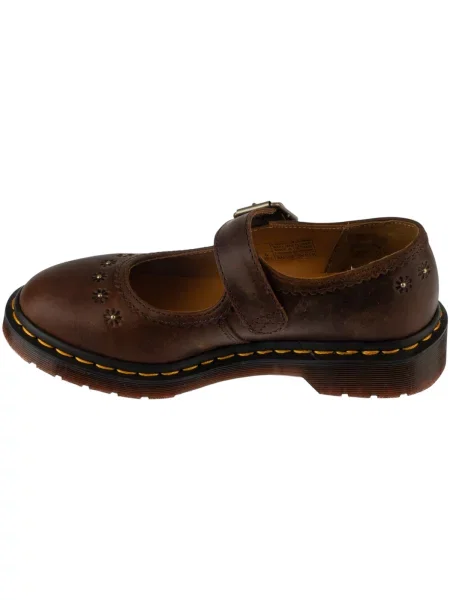 Pantofi cu toc Dr. Martens cu model floral maro