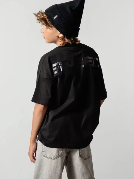 Coccodrillo oversize tričko černé
