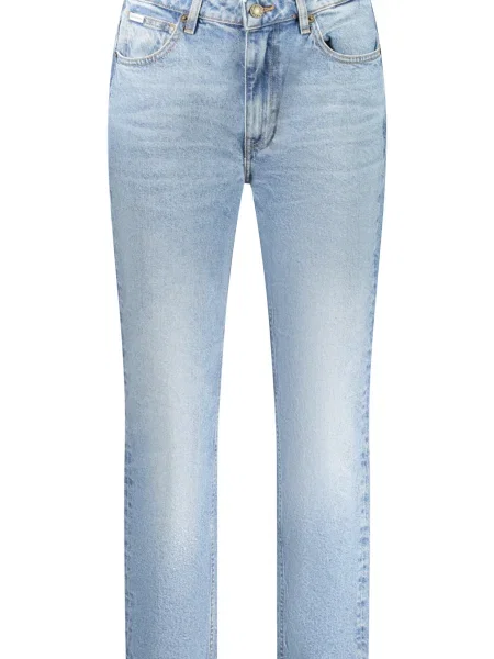 Talia jeansy Guess z wysoką talią niebieskie