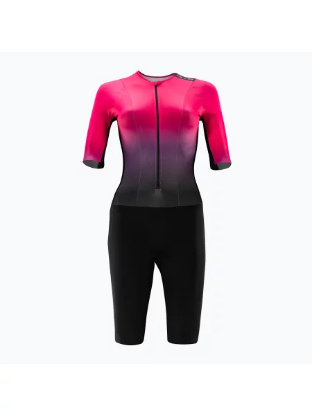 Triatlonová kombinéza HUUB Collective Tri Suit black/rose fade černý