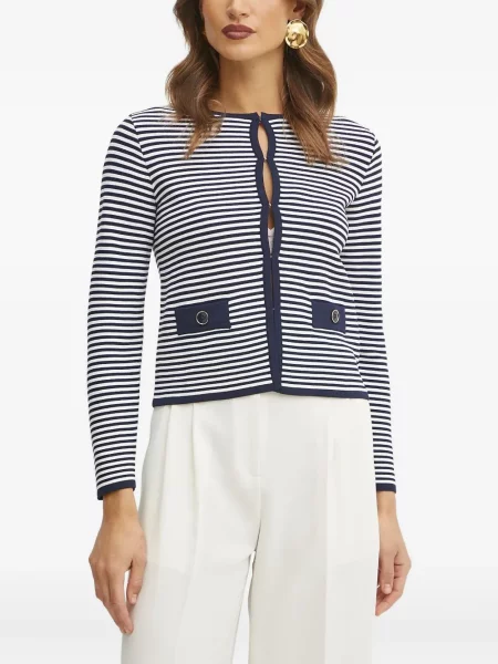 Cardigan Luisa Spagnoli cu dungi albastru