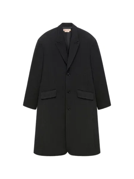 Palton Marni din tweed gri
