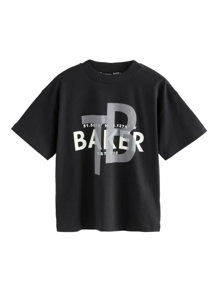 Baker by Ted Baker Póló szürke / fekete fehér
