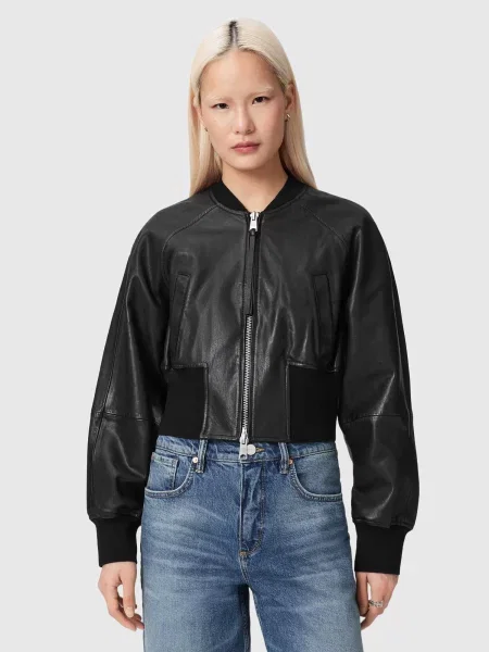 AllSaints Geacă de primăvară-toamnă SURI' negru