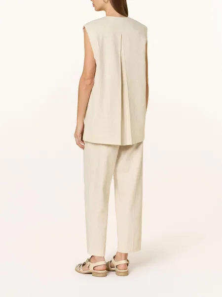 Selected Femme Chinosy beige beżowe