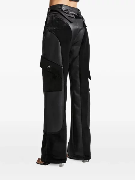 Pantaloni cargo Manière De Voir de catifea negru