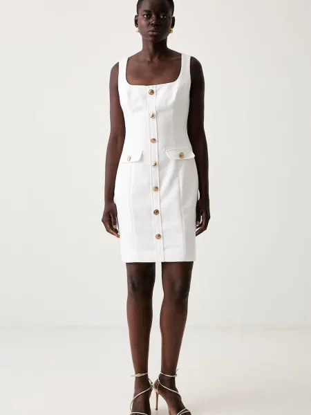Marciano by Guess rochie cu vâscoză MARI alb