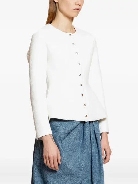 Cardigan Loewe lung alb