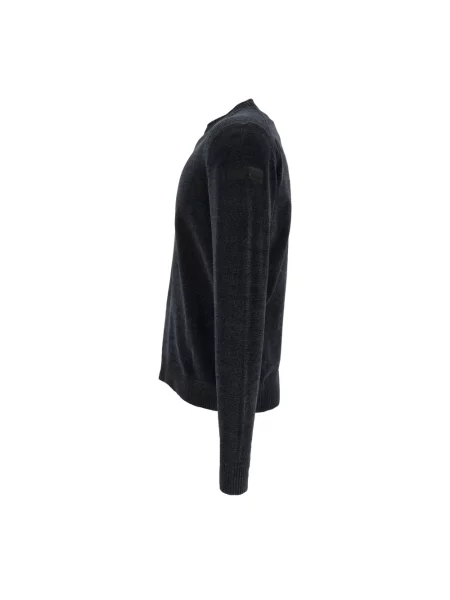 Lniany sweter Rrd niebieski
