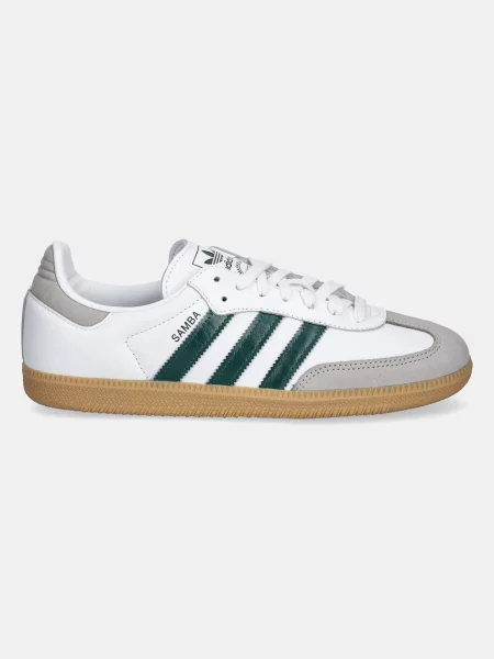 Usnjene superge adidas Originals Samba OG bela