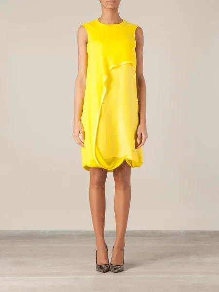 Rochie Maison Rabih Kayrouz de costum galben