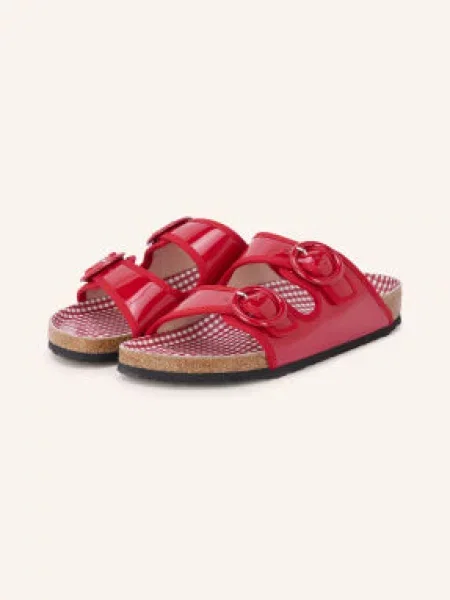 Birkenstock Pantofle Repetto Arizona Round Buckle červená