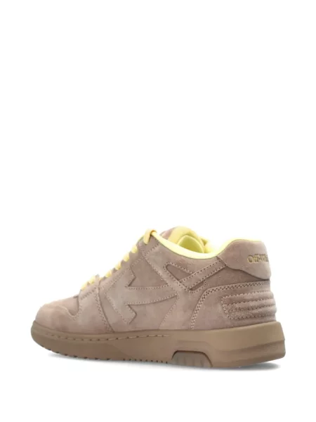 Sneakerși Off-white din piele alb