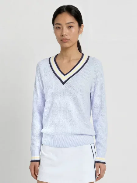 Varley Sweter Maurice blau granatowy