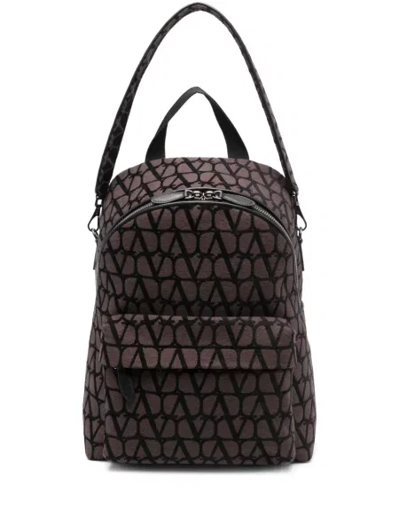 Rucsac Valentino Garavani din piele maro