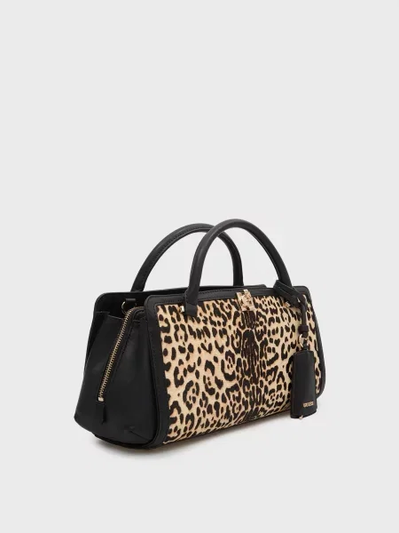 Кожаная сумка Guess с принтом