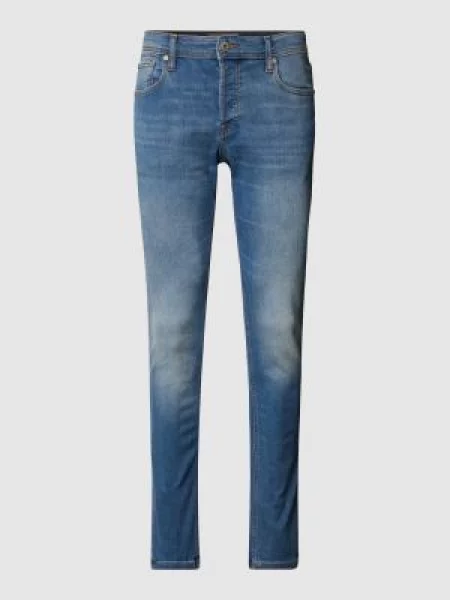 Jeansy w dekatyzowanym stylu o kroju slim fit z niskim stanem Jack & Jones