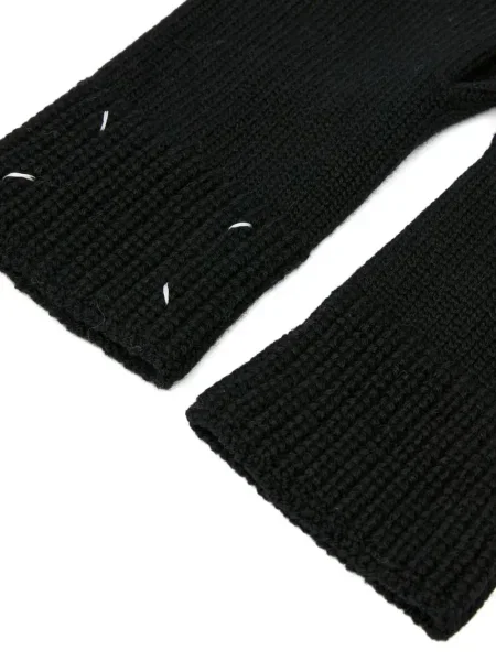 Mănuși Maison Margiela de lână negru