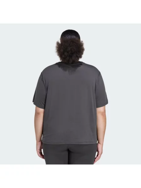Koszulka treningowa z zaokrąglonym dekoltem Essentials Minimal czarna