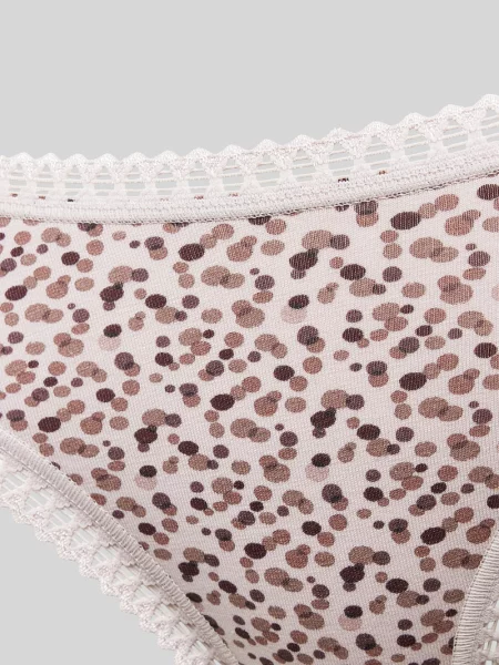 Figi z koronką szydełkową w zestawie 3 szt. model ‘GO Crush’ Sloggi