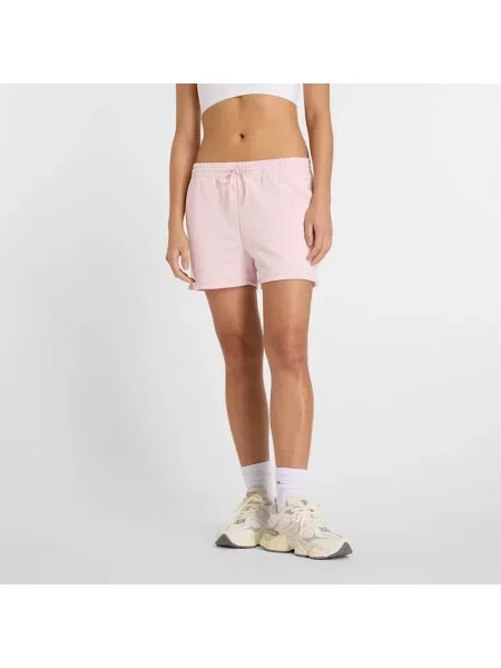 Szorty New Balance frotte różowe